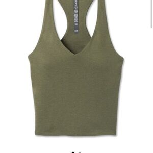 Vuori Green Fitted Backless Tank Top